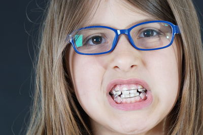 Close-up portrait of a girl