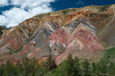 Scenic view of mountain against sky