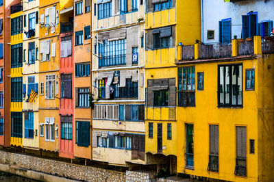 Buildings in city, girona. 