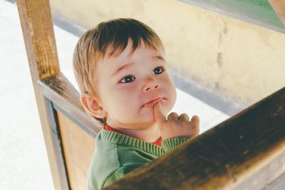 Portrait of cute boy