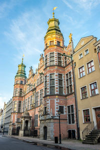 Low angle view of building against sky