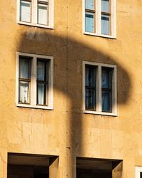 Low angle view of yellow building