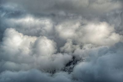 Scenic view of cloudscape against cloudy sky