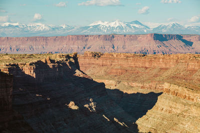 View of rock formations