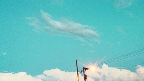 Low angle view of cloudy sky