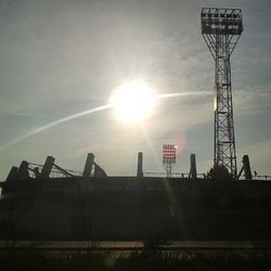 Low angle view of built structure against sky