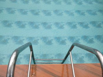 High angle view of swimming pool