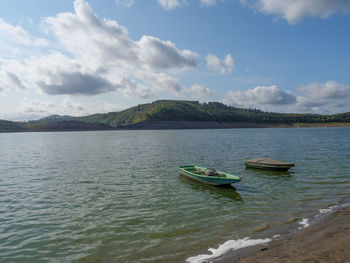 Waldeck castle and the lake edersee