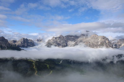 Mountains over moso - sesto - bolzano - italy