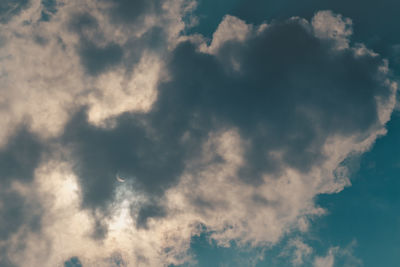 Low angle view of clouds in sky