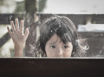 Close-up of girl hand