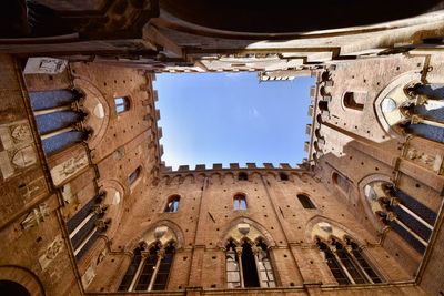 Low angle view of historic building