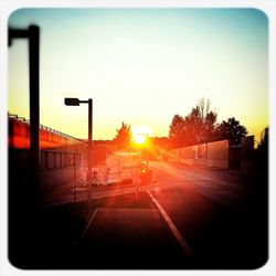 Road at sunset
