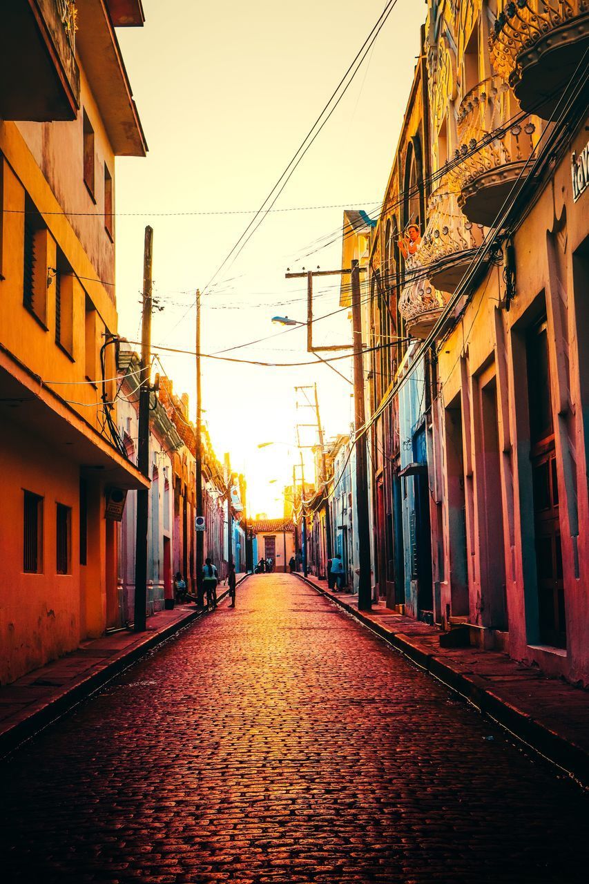 STREET AMIDST BUILDINGS