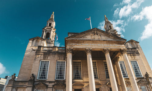 Low angle view of historic building against sky