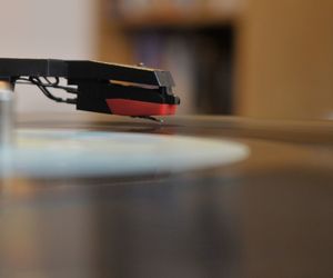 Close-up of eyeglasses on table