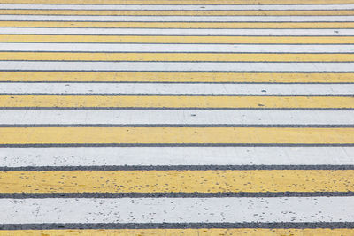 Full frame shot of striped road