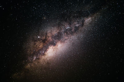 View of star field at night