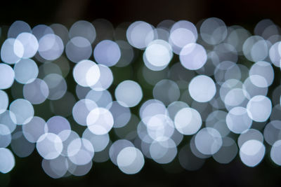 Defocused image of illuminated lights