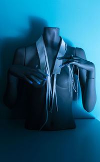 Close-up of blue background