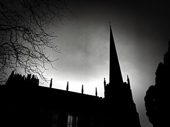 Low angle view of church against sky