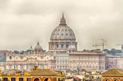 The iconic dome of st peter's cathedral in rome, italy
