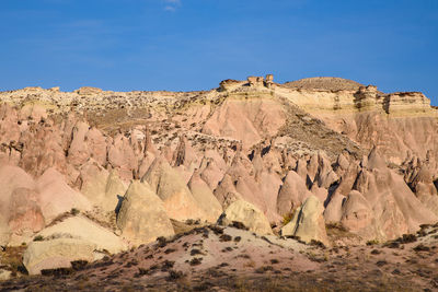 View of rock formations against sky