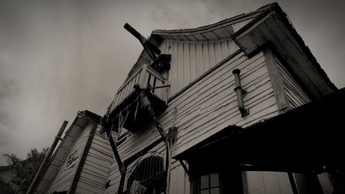 Low angle view of building against sky