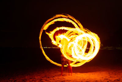 Light painting on the dark