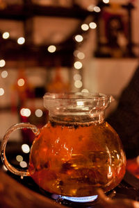 Close-up of drink on table