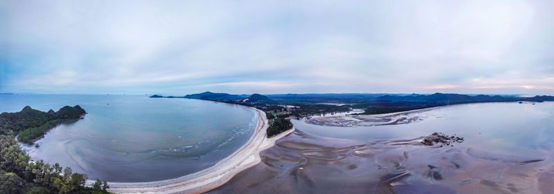 Panoramic view of sea against sky
