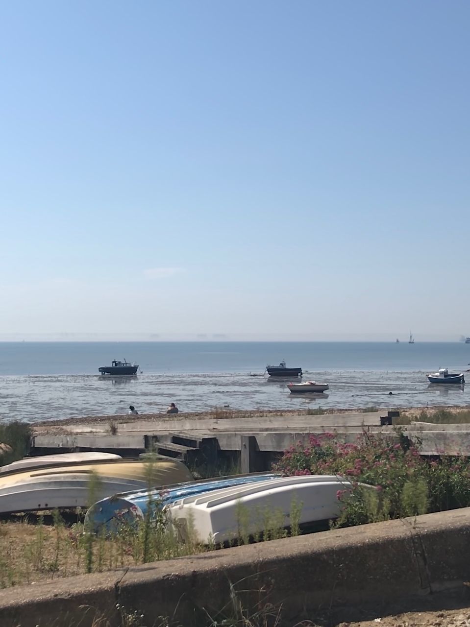 VIEW OF SEA AGAINST CLEAR SKY