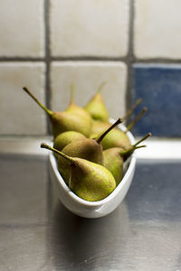 High angle view of fruit on table