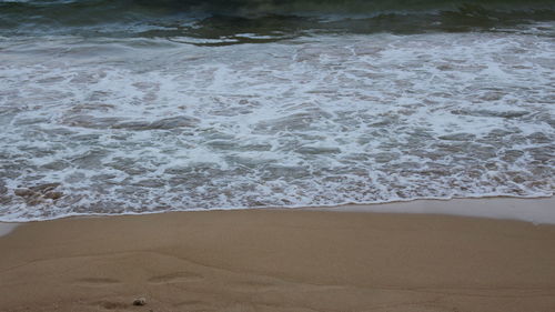 High angle view of beach