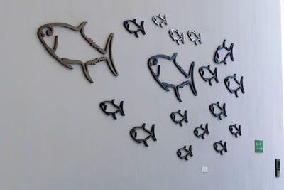 Close-up of text on wall