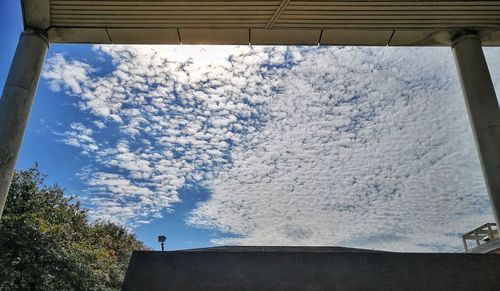 Low angle view of building against sky