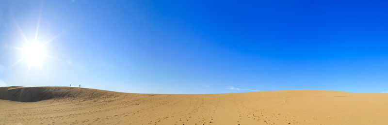 Scenic view of desert against sky