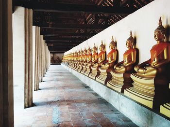 View of buddha statue in temple