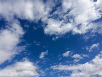 Low angle view of clouds in sky