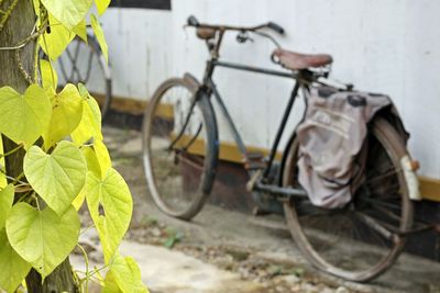 Close-up of bicycle