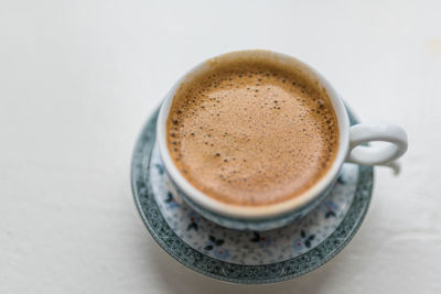 Close-up of coffee on table