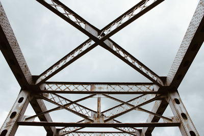 Low angle view of bridge against sky