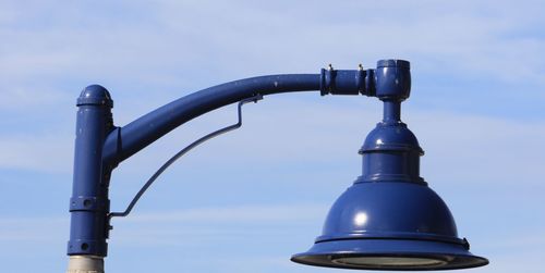 Close-up of metal against clear sky