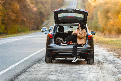 Car on road