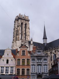 Low angle view of buildings against sky