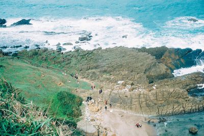 Aerial view of beach