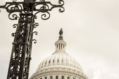 Low angle view of historic building against sky