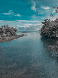 Scenic view of sea against sky