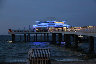 Pier in sea