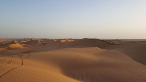 Scenic view of sandy beach
